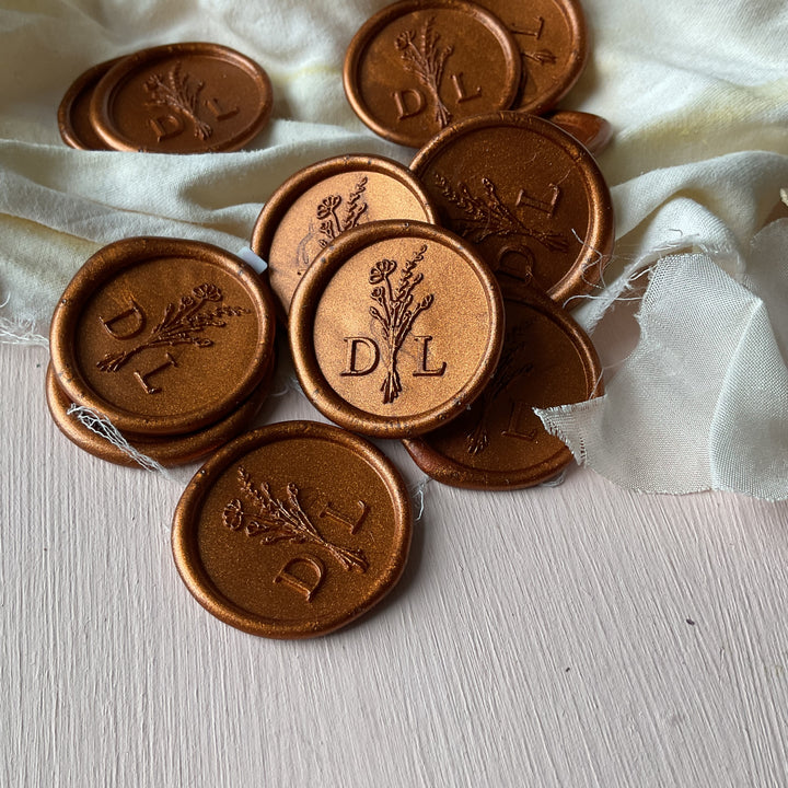 25mm 'Bouquet' Monogram - Wax Seals