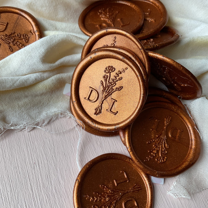 25mm 'Bouquet' Monogram - Wax Seals