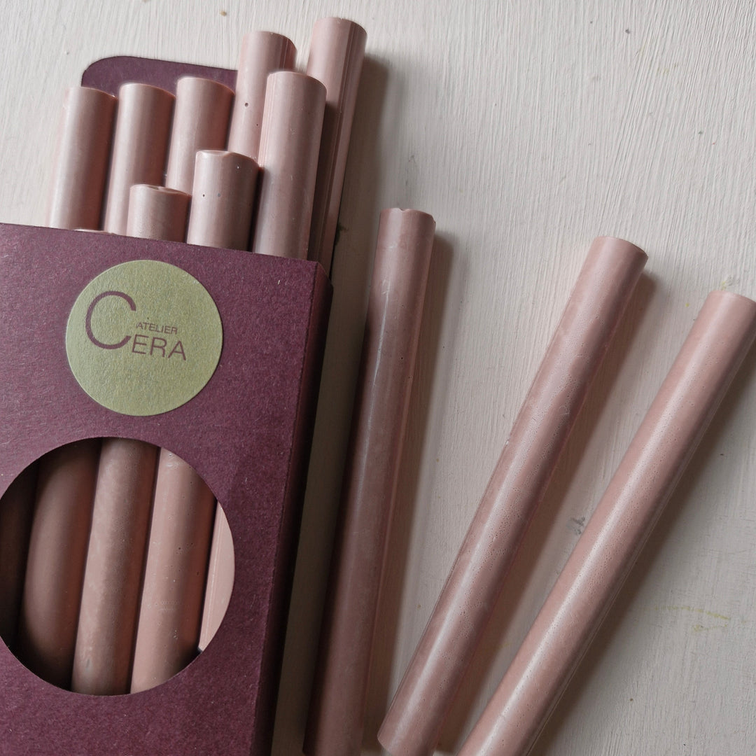 Pack of 10 , 11mm Sealing Wax Sticks - Dusty Rose