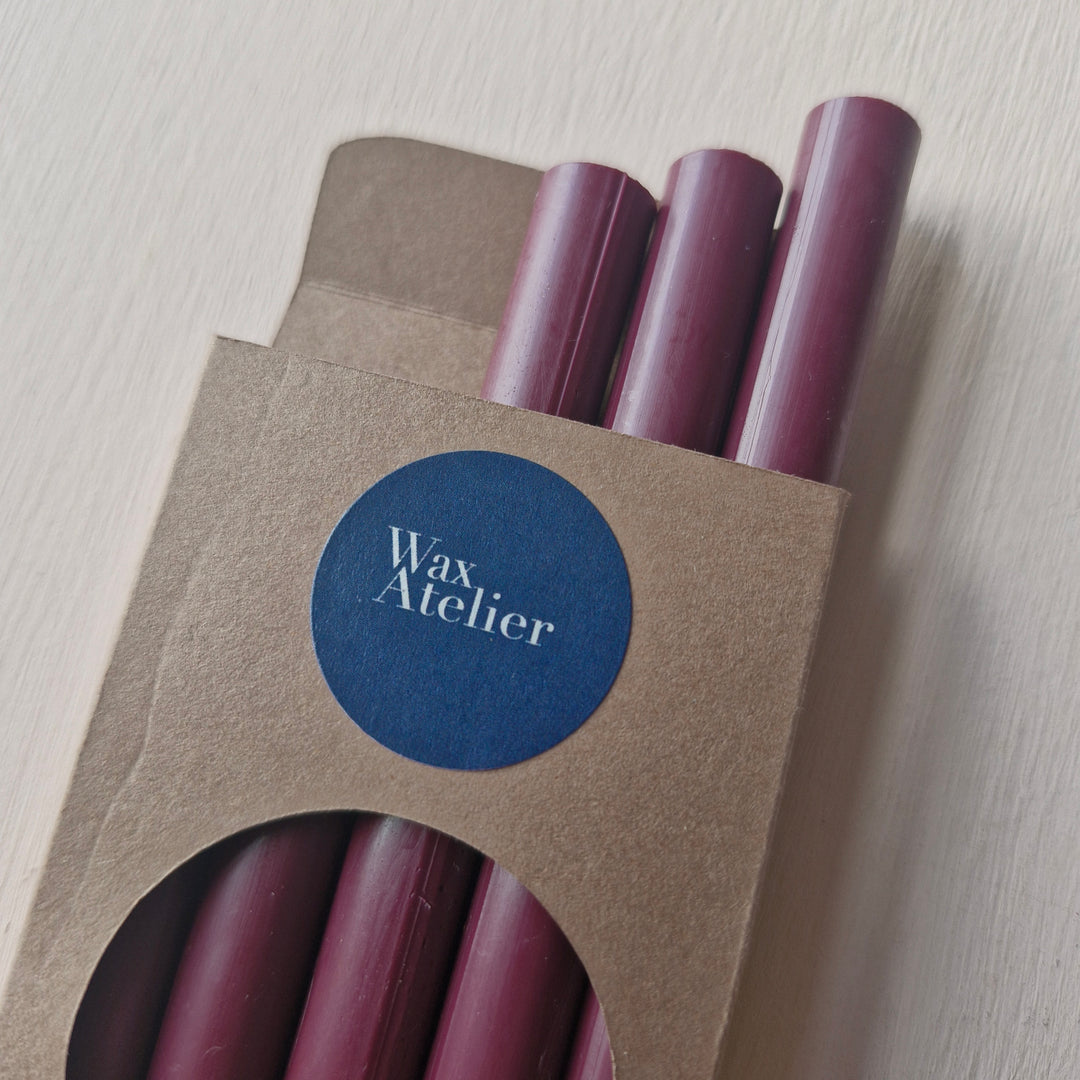 Burgundy : Box of 5 : 11mm Wax Sticks