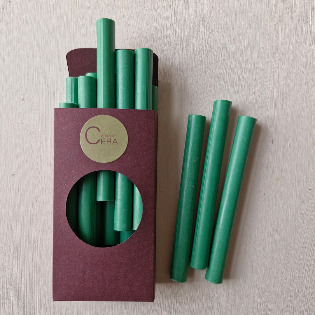 10 Pack of 11mm Sealing Wax -  Evergreen