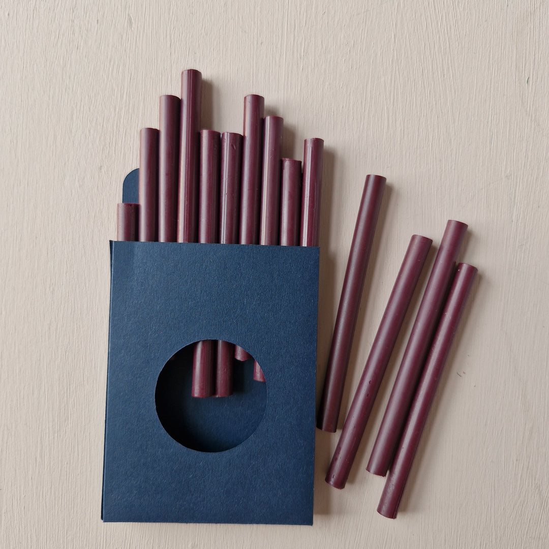 Pack of 10 : 7mm Burgundy