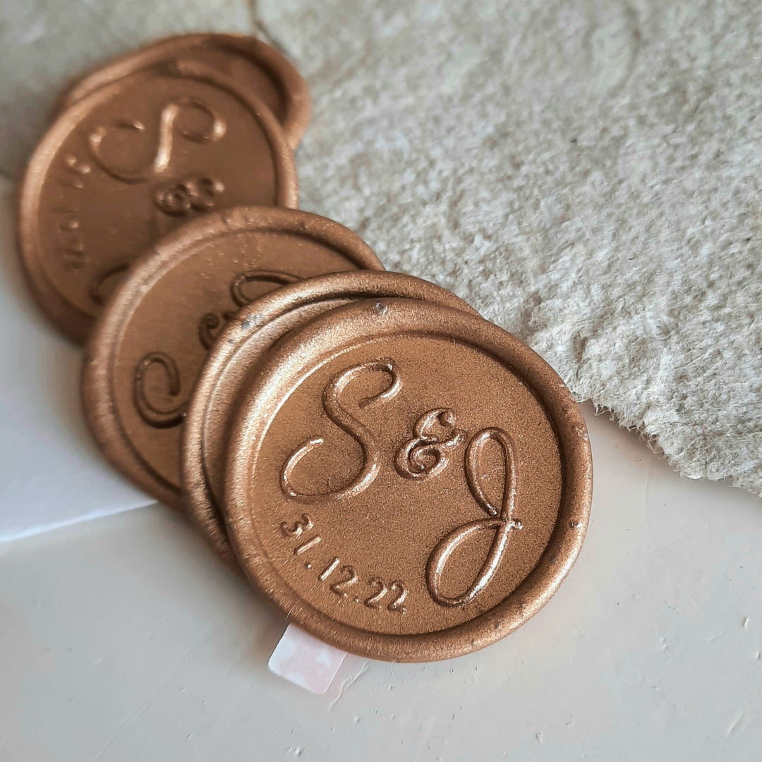 'Sophia' Monogram with date - Wax Seals