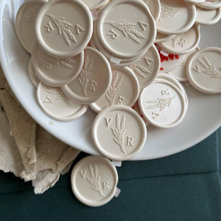 25mm 'Lavender Fields' Monogram - Wax Seals