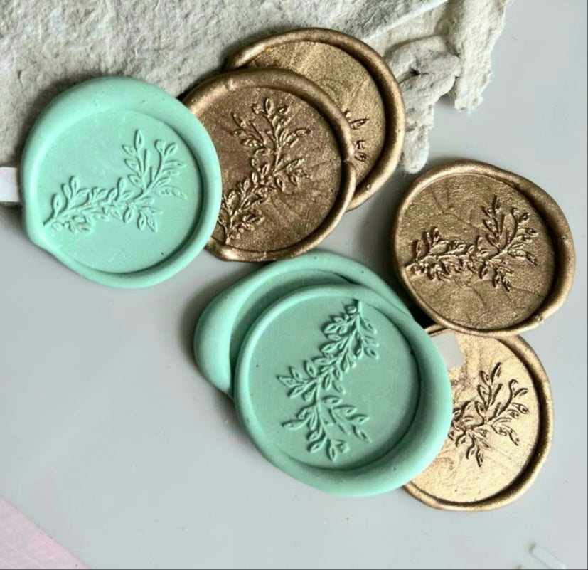 Summer Garland Self-Adhesive Wax Seals - Various Colours