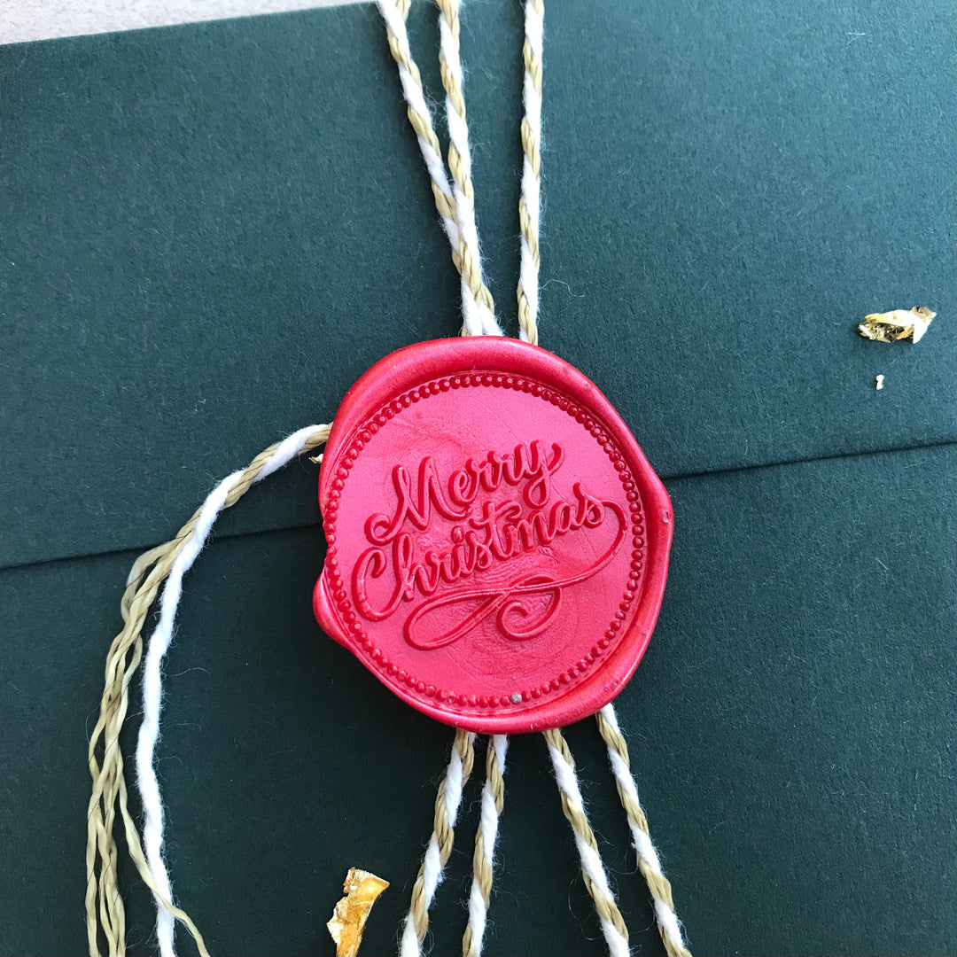 35mm Merry Christmas Self-Adhesive Wax Seals